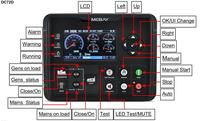 Contrôleur de Générateur Automatique Intelligent DC70D DC72D DC72DR Démarrage Automatique Écran LCD Panneau de Contrôle du Moteur pour Systèmes d'Alimentation Industriels