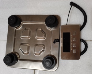 YC-7 60KG ~ 200KG 27*27CM Wiederauf ladbare spritzwasser geschützte Plattform Tierkörper waage (Thiner) für Tier-/Haustier gewicht - Product Image 5