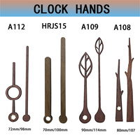 Mekanisme Gerakan Jam Quartz Silent Sweep, Pengait Besi HY, Jarum Jam Kayu Walnut Hitam Alami untuk Pembuatan Jam DIY