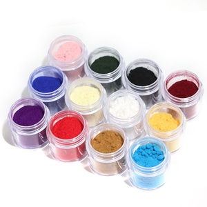 Polvo de terciopelo de 10G para decoración de <span class=keywords><strong>uñas</strong></span>, lentejuelas de cisne esponjoso, 12 <span class=keywords><strong>colores</strong></span>, Material brillante, cubierta acrílica para belleza de <span class=keywords><strong>uñas</strong></span>, producto rosa - Product Image 2