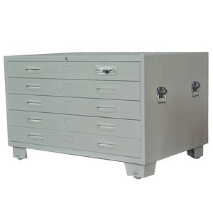 Metal Filing Map <b>Drawer</b> Cabinet Steel Lockable Storage Steel Flat Industrial <b>Office</b> Furniture <b>Unit</b> for Commercial Use - Product Image 6