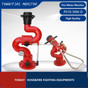 Cañón de Agua Rotatorio Ajustable TOWAY, <span class=keywords><strong>Monitor</strong></span> de Incendios de 20W/30W/40W/50W, Aleación de Aluminio/Acero Inoxidable, Tipo de Brida de Entrada, 8 bar - Product Image 6