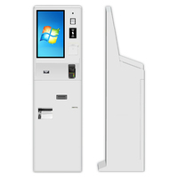 Machine de paiement automatique, 21.5 pouces, pour film, cinéma, nourriture avec scanner de codes-barres, distributeur d'impression thermique