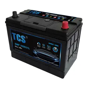 Bateria automática, alta qualidade 105d31l 12v 90ah manutenção livre chumbo ácido carro partida