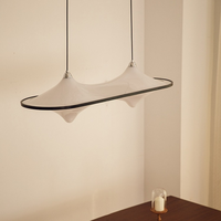 Nordique Vintage Simple Salle À Manger Lustres Acrylique Soucoupe Pendentif Lumières pour Chambre Maison LED Lampe