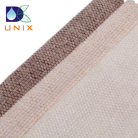 Home Textile Leinen ähnliche Polyester Sofa Stoff Plain Dyed Polsterung mit Leinen Look Warp Knitted Technik