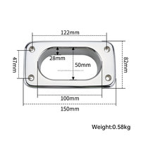 Étrier de quai carré ovale pour bateau/yacht, accessoires marins, neuf