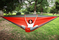 Hamac de camping en nylon pour 1-2 personnes, 270x140cm, léger, portable, pour le voyage en plein air, la randonnée, la plage, hamac balançoire OEM
