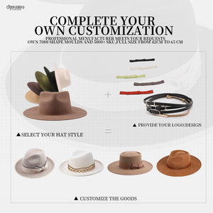 Linglong personnalisé Manhattan structuré Gangster <span class=keywords><strong>Chapeau</strong></span> Homme. 100% laine australienne à bord court feutre Fedora <span class=keywords><strong>Trilby</strong></span> chapeaux pour hommes - Product Image 4