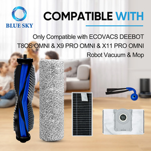 อะไหล่เครื่องดูดฝุ่นหุ่นยนต์สำหรับ Ecovacs deebot T80S omni/ X9 Pro omni/yeedi S16 PLUS กระเป๋าแผ่นกรองด้านข้างหลัก - Product Image 5