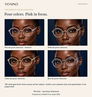 Lunettes de soleil roses en diamant de synthèse, monture ronde en métal, lunettes de mode pour femmes