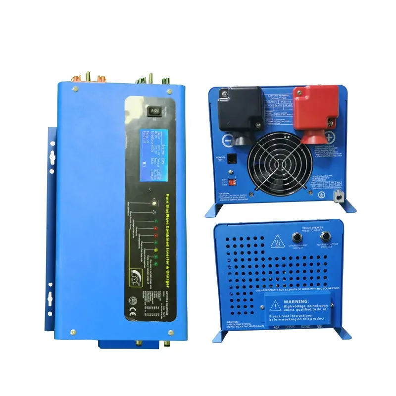 Continuous Power Pure Sine Wave 5KW Off Grid Solar wind inverter Dual Output 120/240Vac Low Frequency solar pump inverter