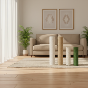 Torre Tiragraffi Classica Fai-da-te Eco-Friendly per Gatti con Palo di Ricambio in Corda di Sisal per Uso Interno e Giocattolo per Gattini - Product Image 6