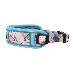 <span class=keywords><strong>Collar</strong></span> de perro ancho, <span class=keywords><strong>Collar</strong></span> de nailon reflectante para mascotas, <span class=keywords><strong>Collar</strong></span> de perro estampado transpirable de malla cómoda con anillo en <span class=keywords><strong>D</strong></span> para perros medianos a grandes - Product Image 1