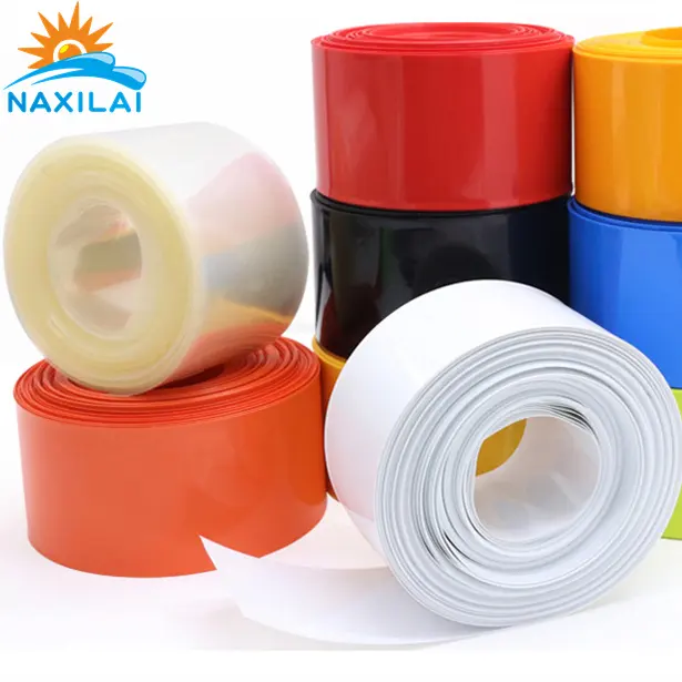 Naxilai PVC Heat Shrinkable Tube Enkapsulat No. 5 AA Baterai Heat Shrinkable Film No. 7 AAA Kulit Baterai Terisolasi