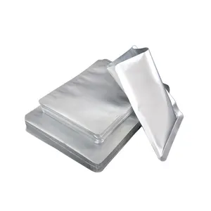 Bolsa gruesa de aluminio con sellado térmico para almacenamiento de alimentos Mylar, bolsa de papel de aluminio al vacío, bolsa de embalaje a prueba de luz