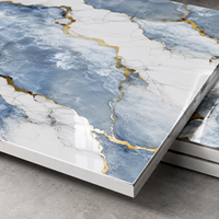 Panneau mural en PVC flexible effet marbre, moderne, pour décoration intérieure, imperméable et ignifuge, fabriqué en Chine