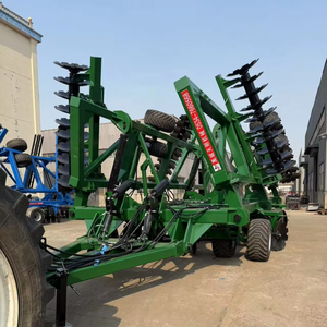 Herse à disques tractée agricole robuste avec une large voie <span class=keywords><strong>de</strong></span> coupe et un cadre en acier haute résistance pour les grands champs - Product Image 1