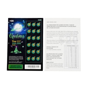 Tarjetas de Raspar para Lotería de Alta Calidad, Impresas en Fábrica, con Núcleo Negro, Ideales para Eventos Deportivos y Promociones - Product Image 2