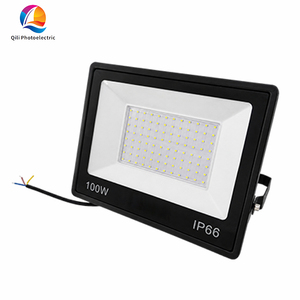 Projecteur LED extérieur étanche IP65 ultra-plat avec verre trempé, large plage de tension AC165-265V, économie d'énergie, 3000K 4000K 6000K - Product Image 1