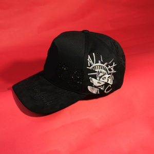 Gorra de Béisbol de Alta Calidad 2026 con Cadena Decorativa Temática de Máscara, Gorras G5 con Logotipo de Diamantes de Imitación, Chip NFC, Gorra Personalizada de Gamuza, Gorras Big Boss - Product Image 5