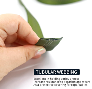 1インチナイロンウェビングストラップ/チューブラーウェビング - 救助、登山、ハーネス、ロックワーク、消防用の高耐久ストラップ - Product Image 4