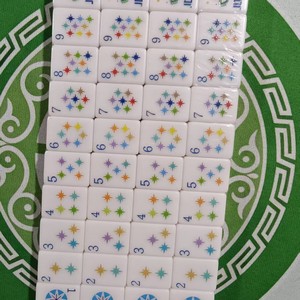 Mahjong américain 4 couches anti-décoloration 30MM mélamine rose 160 jetons portable écologique résistant à l'eau pour poker, mini-parties et <span class=keywords><strong>camping</strong></span> - Product Image 2
