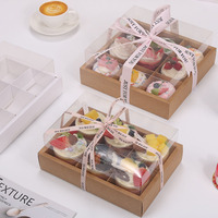 Boîte à pâtisserie pour gâteaux, macarons, desserts, friandises, cadeaux de mariage, avec 2/4/6/9 séparateurs