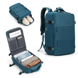 ジッパー付き多機能カスタムラップトップバックパックUSB充電ポートコンピューターバッグ女性男性屋外旅行用防水ナップザック