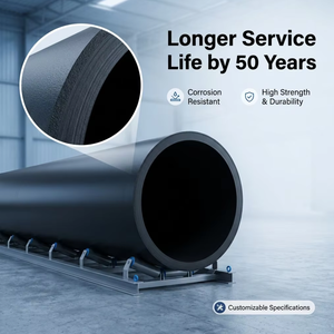 <span class=keywords><strong>Tuyau</strong></span> <span class=keywords><strong>en</strong></span> <span class=keywords><strong>plastique</strong></span> flexible léger et durable de couleur noire <span class=keywords><strong>en</strong></span> HDPE PE100 PE80, haute pression, norme ISO4427 P6006 YGH041, 100% vierge - Product Image 1