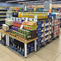 Étagère de présentation en métal personnalisée pour boutique et supermarché, comptoir de promotion, îlot d'affichage