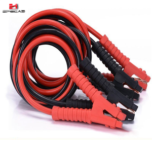 800AMP Car Van Jump Leads 25 Feet Long Car Power Battery Jumper Wires Isolé <span class=keywords><strong>Booster</strong></span> Câbles avec Codé Rouge et Noir - Product Image 1