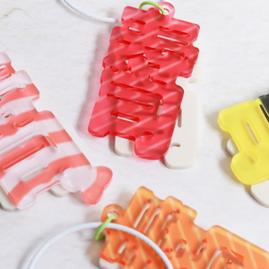 Acrylic Sushi Nigiri Keychain Bag Charm Japanese Food Seafood Tuna Salmon <b>Egg</b> Shrimp Layered Souvenir Custom Japan Made OEM ODM - Product Image 2