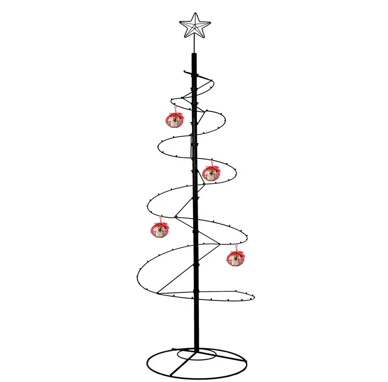 Natale capodanno negozio personalizzato espositore decorazione della casa Stand struttura dell'albero di natale in metallo