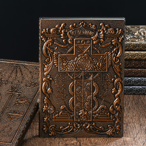 Carnet <span class=keywords><strong>de</strong></span> <span class=keywords><strong>Tarot</strong></span> et Grimoire <span class=keywords><strong>de</strong></span> Mysticisme Archétypal, Mystique, Occulte et Envoûtant, à ton bronze, mythologique, gravé à la main, <span class=keywords><strong>de</strong></span> style archaïque, type carnet <span class=keywords><strong>de</strong></span> croquis - Product Image 2