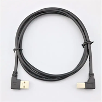 Cable de Datos USB 2.0 Tipo C de 20 cm en Forma de L, Carga Rápida, Conductor de Cobre Puro para Teléfonos Móviles, Cámaras de Coche, Impresoras, de Fábrica OEM