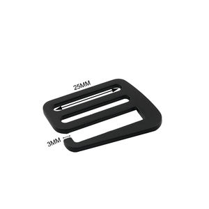 Boucle <span class=keywords><strong>de</strong></span> sangle <span class=keywords><strong>de</strong></span> sac <span class=keywords><strong>de</strong></span> haute qualité noir 50mm métal Double <span class=keywords><strong>barre</strong></span> boucle <span class=keywords><strong>de</strong></span> sangle <span class=keywords><strong>de</strong></span> zinc réglable pour sac à dos - Product Image 3