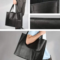 Sac de courses en PP non tissé résistant avec logo personnalisé imprimé, sac d'épicerie réutilisable promotionnel avec style de motif pour cadeaux