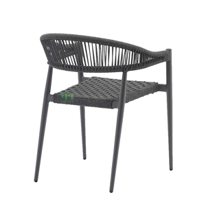 (E7071R) <span class=keywords><strong>Fauteuil</strong></span> de jardin en <span class=keywords><strong>aluminium</strong></span> et corde, style design moderne - Product Image 3