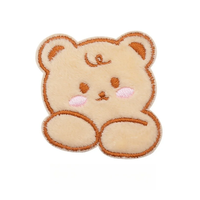 En gros, Patch ours brodé en chenille, Badge personnalisé Teddy, Applique thermocollante, pour vêtements Y2K Hip Hop, sweat-shirts, sacs, chapeaux, kit DIY
