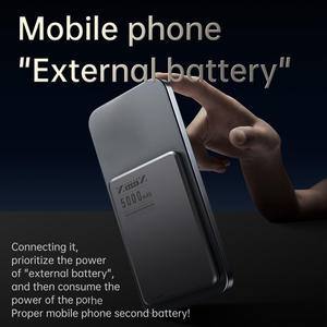 LX6 15W แบตเตอรี่สำรองแบบแม่เหล็กไร้สาย ชาร์จเร็วพิเศษ ดีไซน์บางเฉียบ รองรับ PD 20W ใช้แบตเตอรี่ลิเธียมโพลิเมอร์ วัสดุอลูมิเนียมอัลลอย - Product Image 5