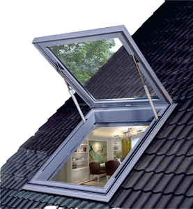 Fenêtre <span class=keywords><strong>de</strong></span> <span class=keywords><strong>toit</strong></span> en aluminium à double vitrage insonorisée avec ventilation et télécommande pour véranda et étage supérieur - Product Image 1