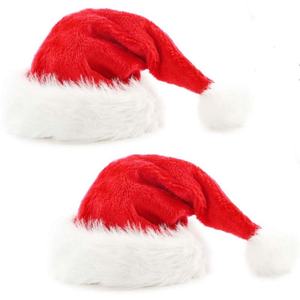 Chapeau de Père Noël en feutre décoré, articles de Noël en promotion, haute qualité, prix compétitif, livraison immédiate - Product Image 1