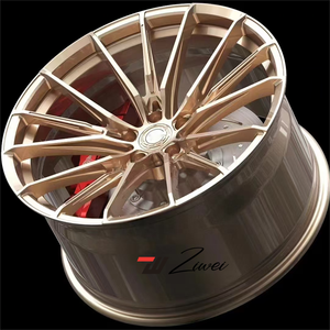 Ruedas de coche de pasajeros con acabado negro cóncavo forjado ZW 5X112 5X120 para BMW M3 M4 M5 <span class=keywords><strong>Mercedes</strong></span> <span class=keywords><strong>Amg</strong></span> Audi Rs 18 19 20 21 22 pulgadas llantas - Product Image 4