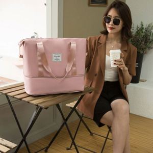 กระเป๋าเดินทางแบบพับได้ ขยายได้ กันน้ำ คุณภาพสูง ความจุเยอะ ลายตาราง เหมาะสำหรับวันหยุดสุดสัปดาห์ - Product Image 2