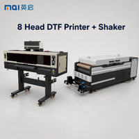 Machine d'impression DTF haute vitesse 60 cm, prend en charge 4 à 8 têtes d'impression I1600/I3200 en option, suspension magnétique, imprimante DTF industrielle