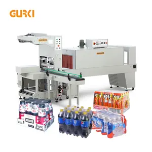 Auto Bottle Shrink Wrap Packing Machine Heat Tunnel Sealer Wrapper Automatic Shrink Sleeve Wrapping Packaging Machine