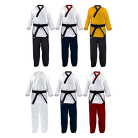 Uniforme de Taekwondo WTF de haute qualité, vêtements d'arts martiaux, vêtements de Poomsae, vente en gros en Corée, uniforme de Taekwondo pour enfants, vêtements de Poomsae