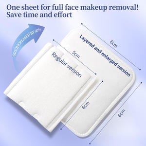 Lmltop – tampons de coton cosmétiques double face, 100 pièces, démaquillant épais à trois couches, pour le visage, respectueux de la peau - Product Image 2