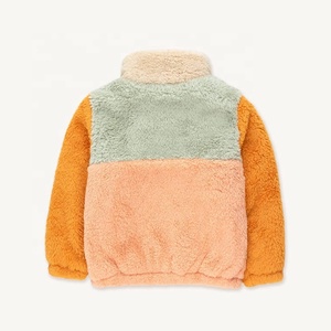 <span class=keywords><strong>Blouson</strong></span> bombardier bouffant à blocs de couleurs personnalisé de haute qualité Vestes <span class=keywords><strong>Sherpa</strong></span> en polaire pour enfants garçons - Product Image 3